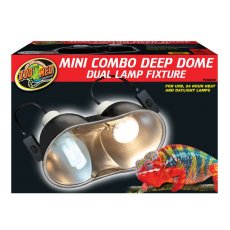 Mini Kombo Deep Dome lámpatest 2 x 14cm/Mini Combo Deep Dome Dual Lamp Fixture