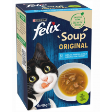 Félix Soup original Tőkehallal, tonhallal, lepényhallal 6x48g