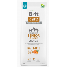 BRIT CARE DOG GRAIN-FREE SALMON SENIOR & LIGHT 12 KG