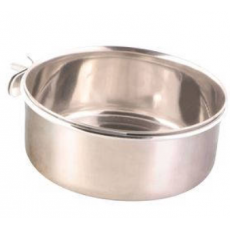 Trixie Bowl with Holder, Stainless Steel - madáretető fém 150ml / 7cm