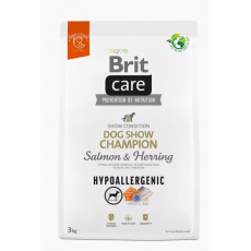 BRIT CARE DOG HYPOALLERGENIC SALMON&HERING; DOG SHOW CHAMPION 3 KG