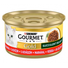 Gourmet Gold Succulent Delights marhával 85g