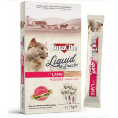 BonaCibo Snacks for Cats Liquid Snacks - Bárány 6x15g