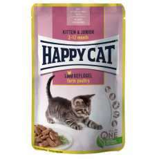 Happy cat Pouch szósz Kitten-Junior nedves macskaeledel 85g