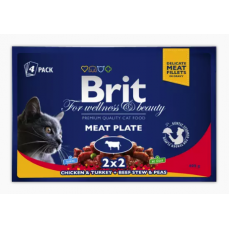 Brit Premium Cat Tasakos Meat plate 4x100g