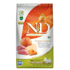 N&D Dog Grain Free vaddisznó & alma sütőtökkel felnött mini száraz kutyatáp 2,5kg