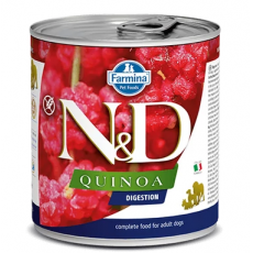 N&D Quinoa Dog digestion, fürj,kókusz, diétás ,felnőtt kutyakonzerv 285g