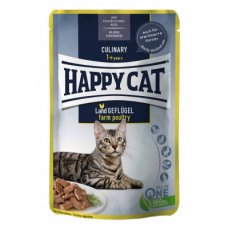 Happy cat baromfi alu nedves macskaeledel 85g