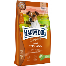 Happy Dog Supreme mini Toscana kacsa,lazac száraz kutyatáp 10kg